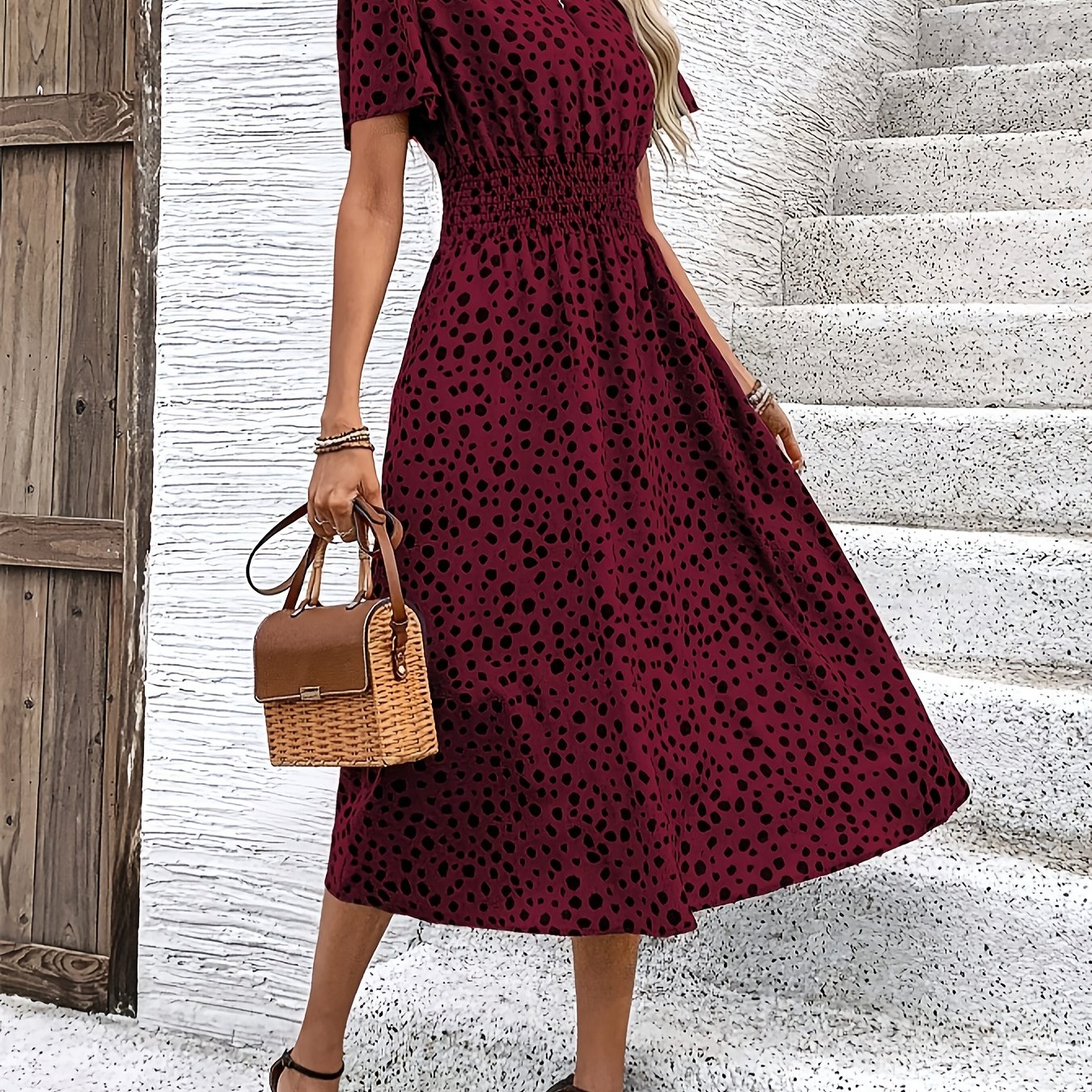 Belinda | Premium Polka Dot Dress