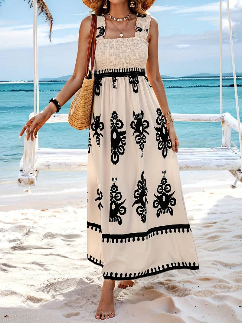 Iris | Bohemian Print Maxi Dress – Light, Flowy & Relaxed