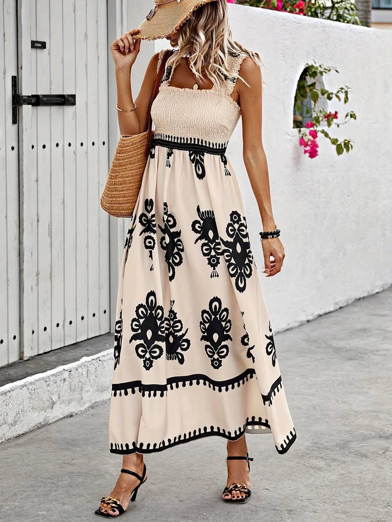 Iris | Bohemian Print Maxi Dress – Light, Flowy & Relaxed