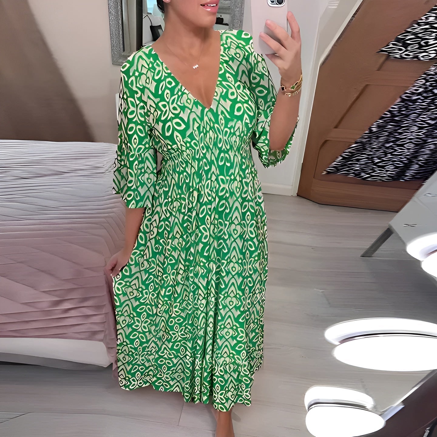 Rechelle | Breathable Floral Maxi Dress