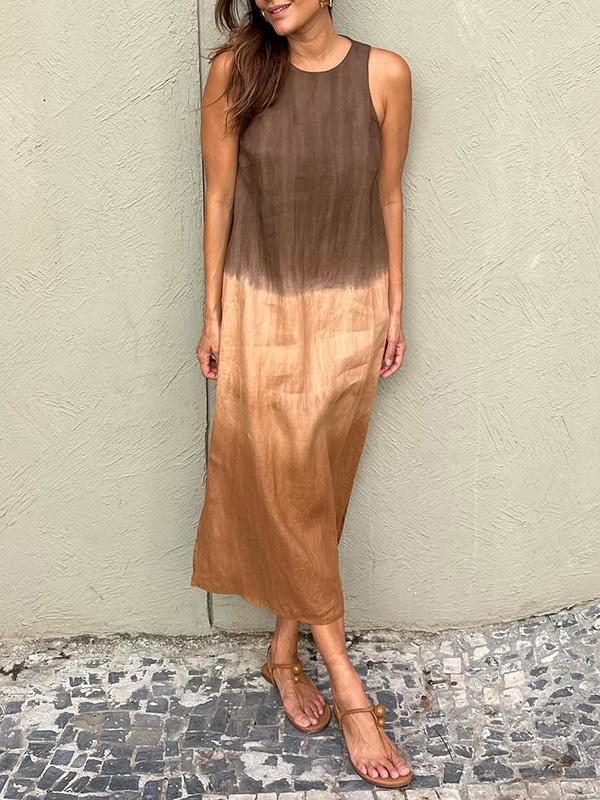 Helen | Elegant dress with natural print