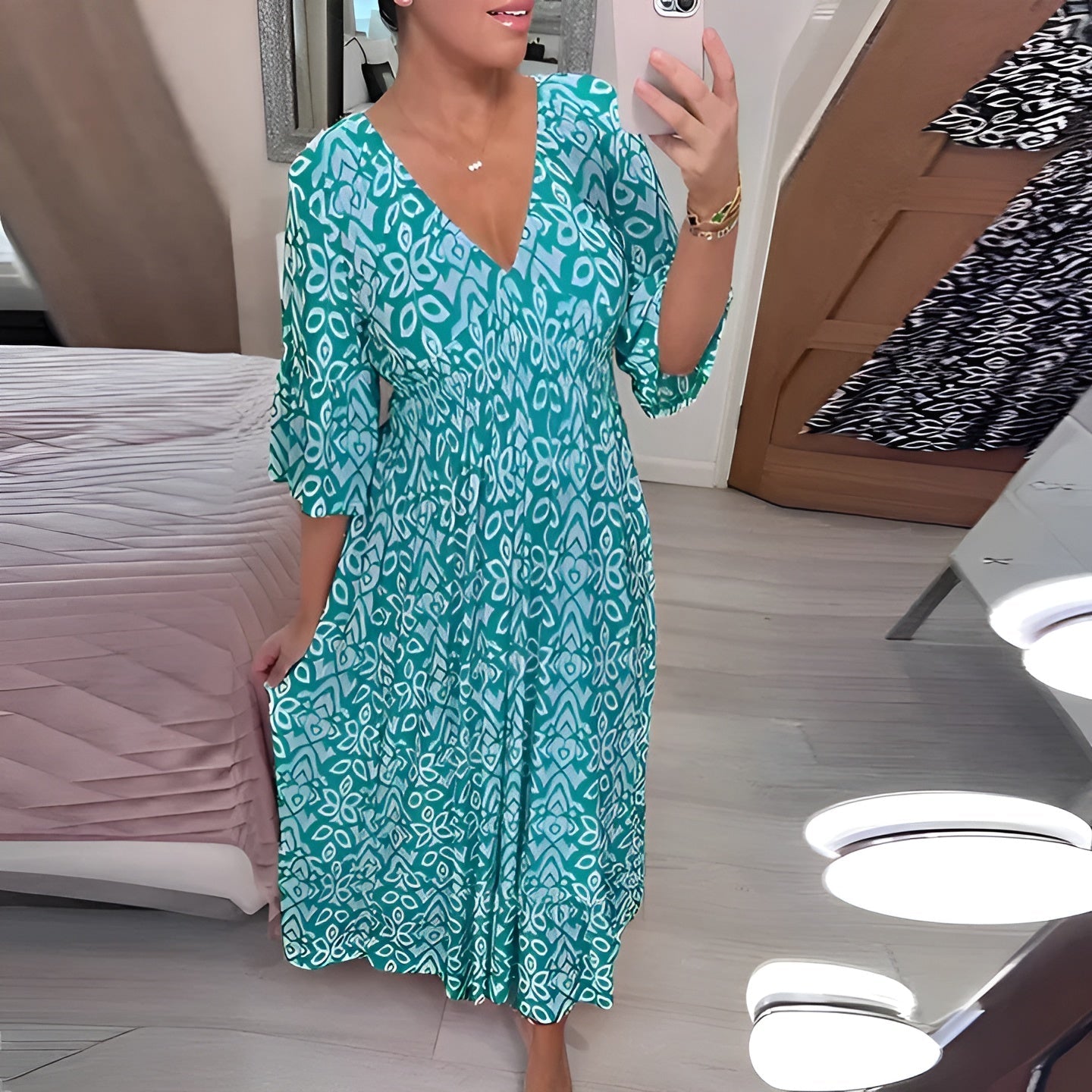 Rechelle | Breathable Floral Maxi Dress