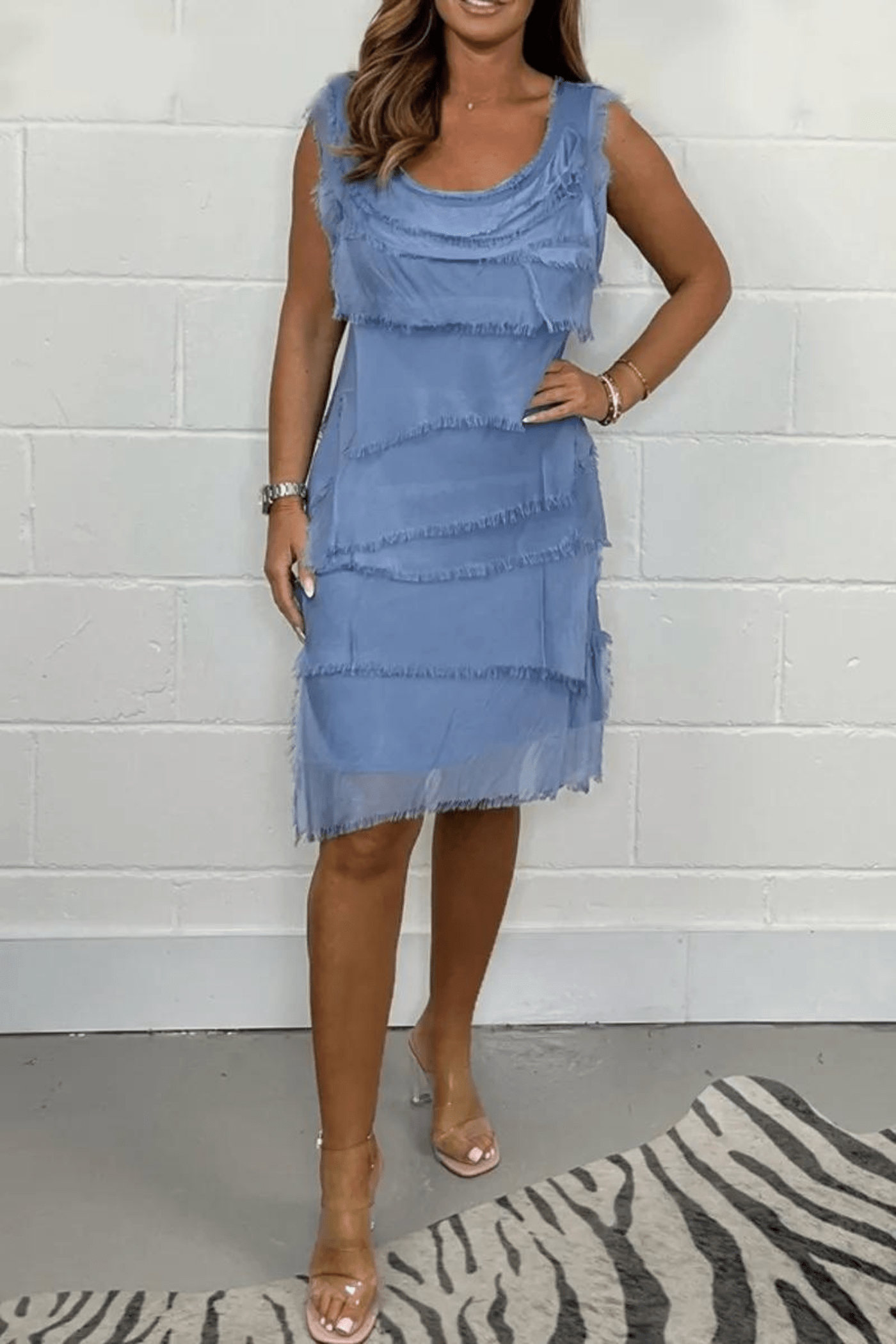 Tania | Premium Elegant & Comfortable Ruffled Midi Dress