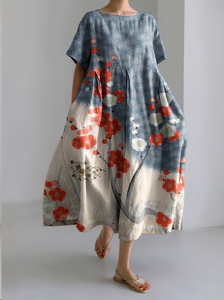 Clara | Long Bohemian Dress | Floral Elegance | Lightness & Comfort