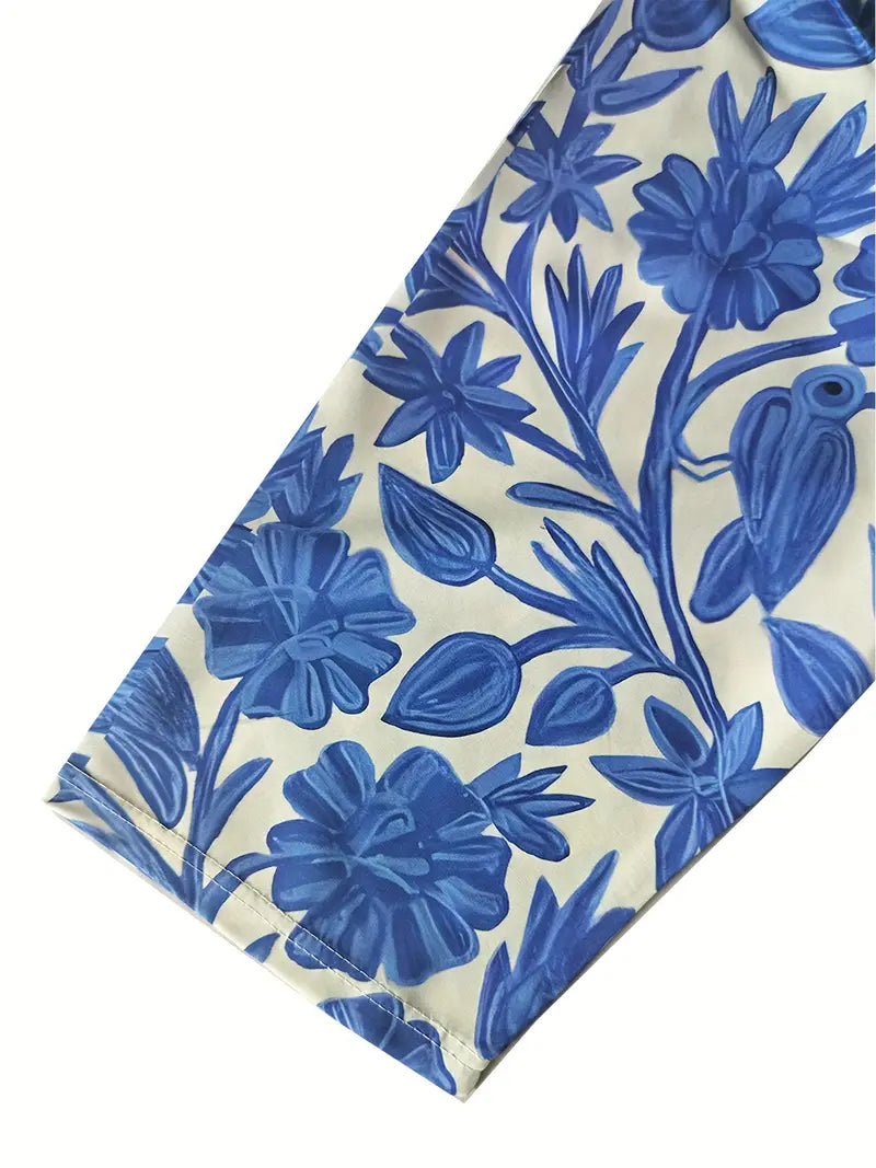 Philips | Embroidered Blue Dress