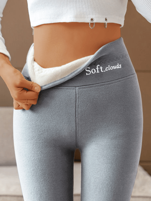 LENA | Padded Thermal Leggings for Women – Fleece Inner Lining - Winterproof Comfort