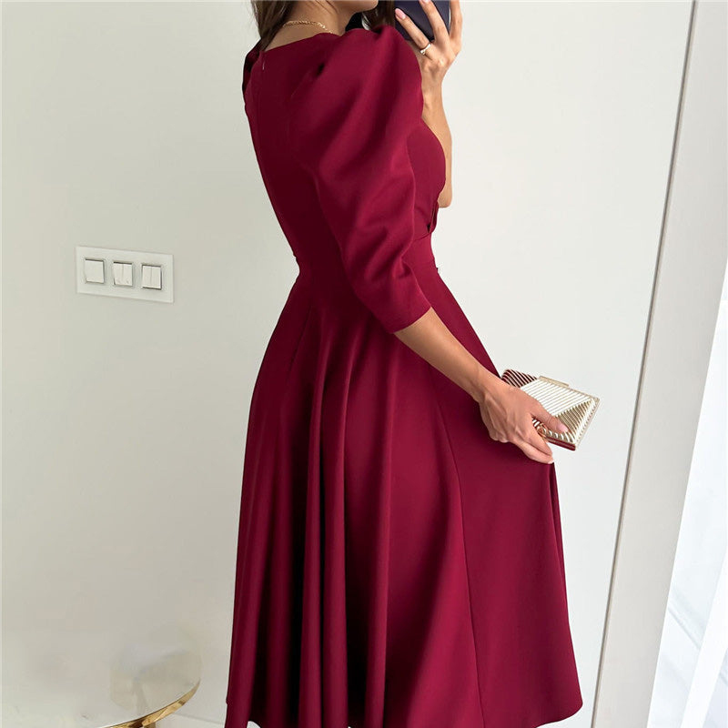 Valeria | Elegant Midi Dress – Flattering, Feminine & Comfortable