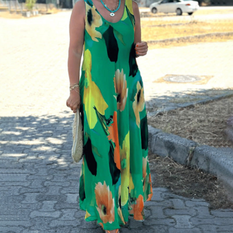 Flora | Elegant Floral Maxi Dress – Flowy, Colorful & Comfortable