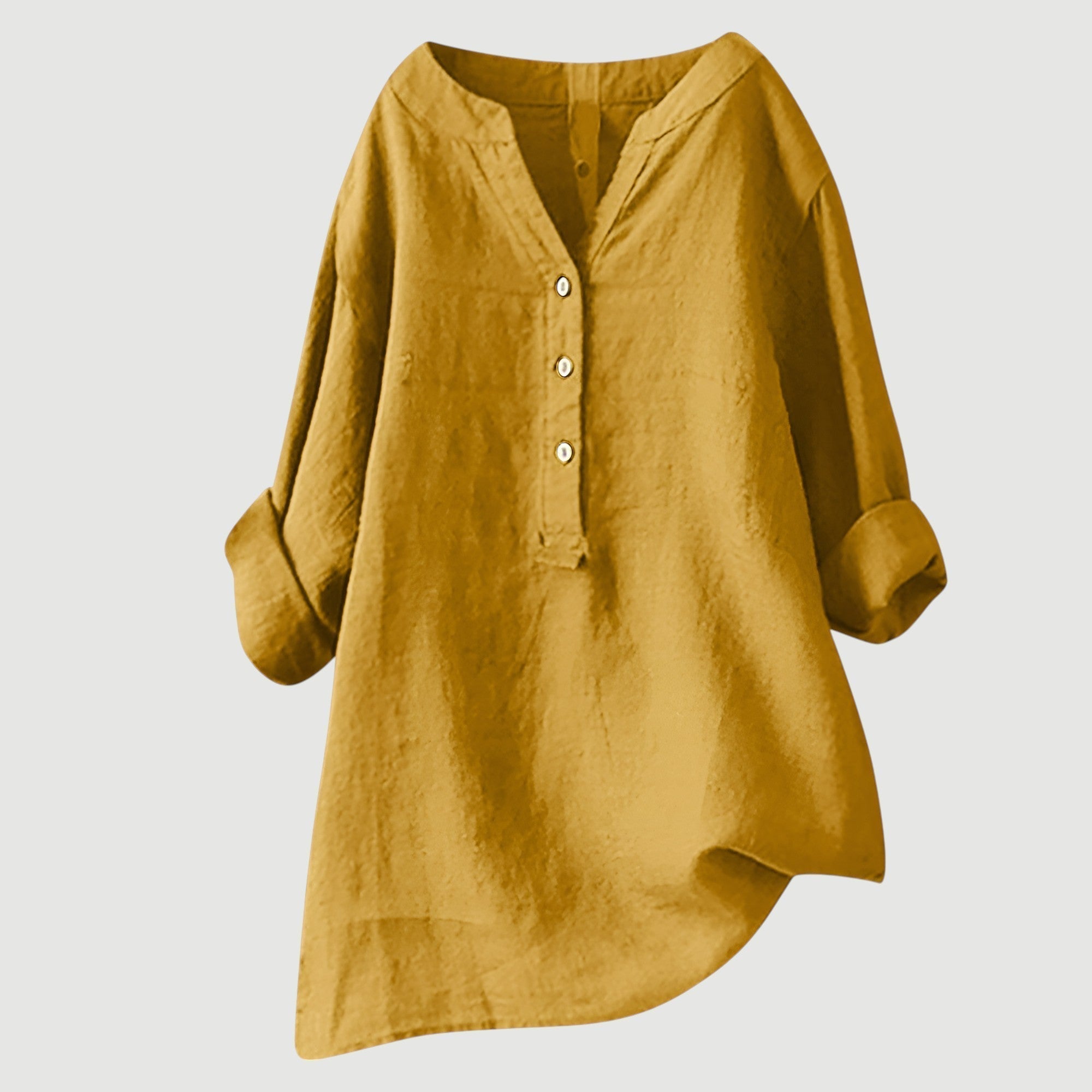 Hallie | Airy and Comfortable Linen Blouse with Buttons