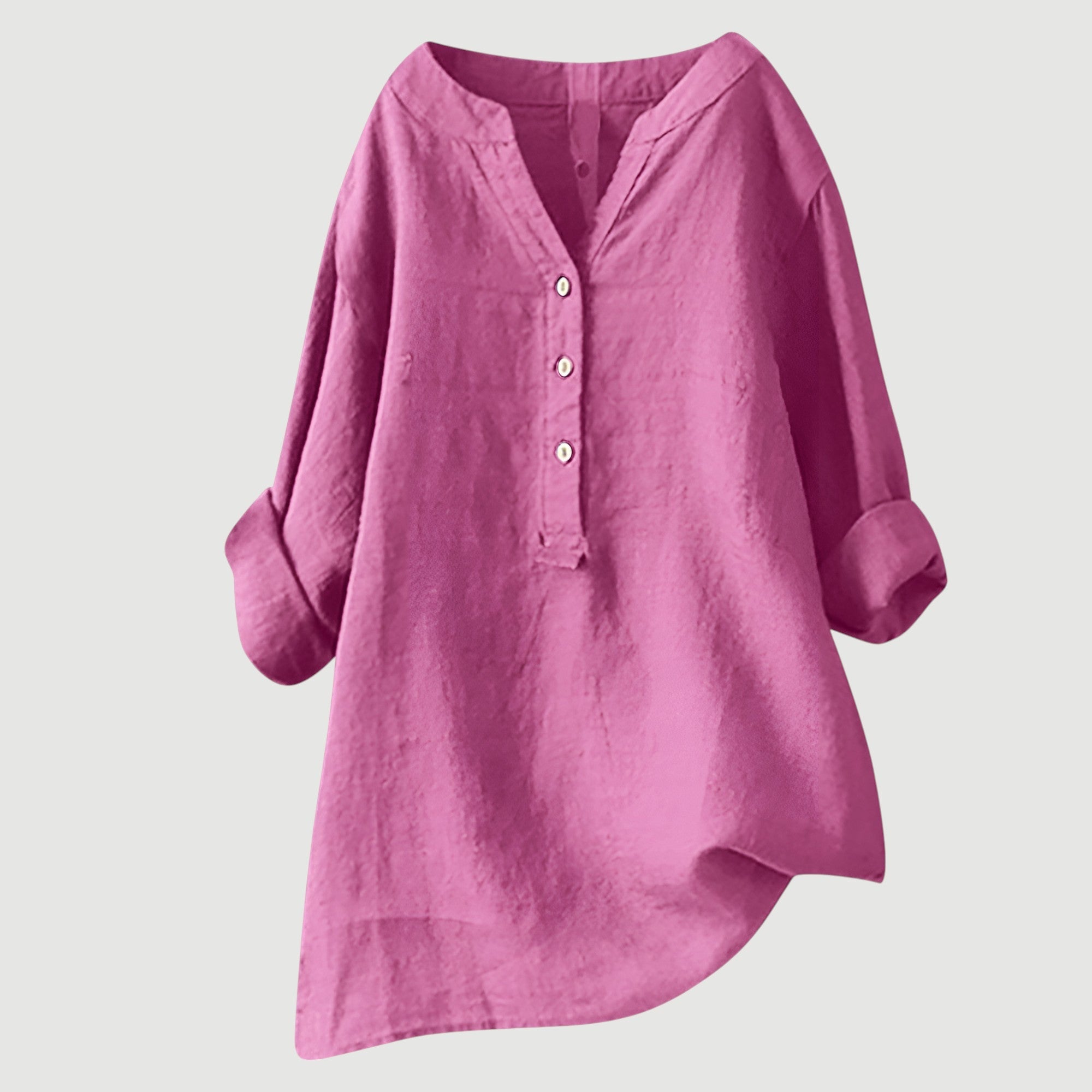 Hallie | Airy and Comfortable Linen Blouse with Buttons