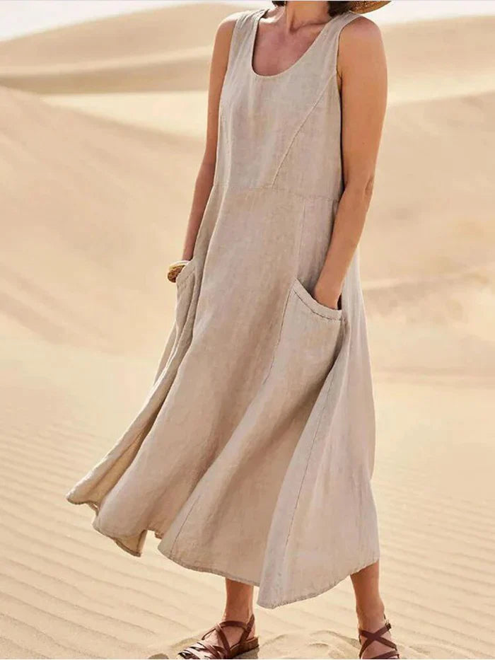 Brenda | Breathable Maxi Dress with Pockets